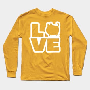 Love Cats in White Valentines Day Long Sleeve T-Shirt